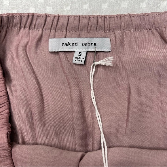 NWT Naked Zebra Jumpsuit Romper. Size Small.Cherry Taupe color - Picture 5 of 7